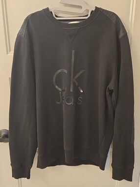 Calvin Klein Jeans Black Logo Crewneck Sweatshirt